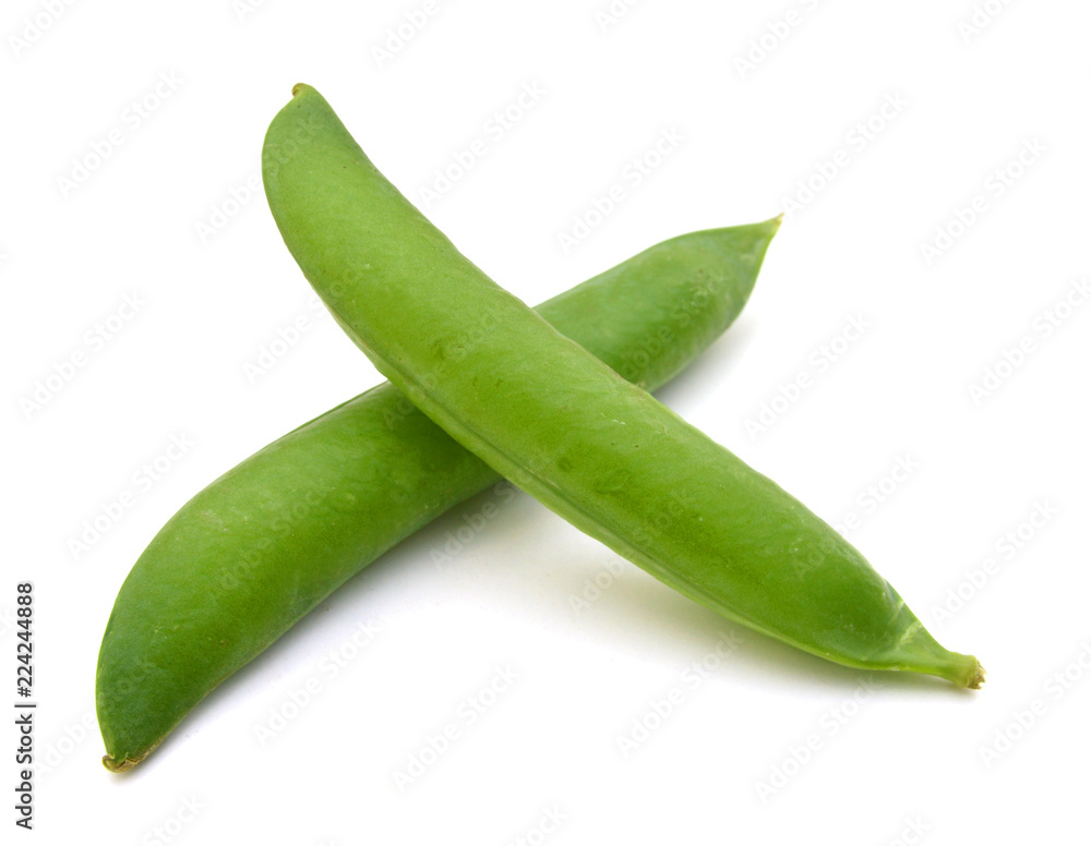 fresh green peas isolated on a white background fresh green peas isolated on a white background