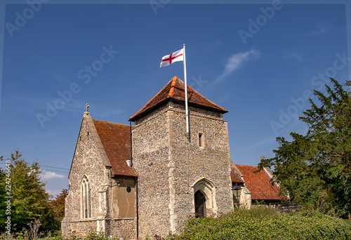 St Botolph Church in the tiny village of Culpho in Suffolk, UK photo