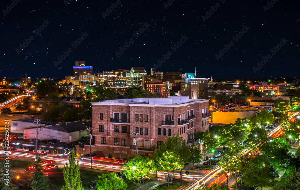 Greenville, South Carolina, USA Downtown Cityscape