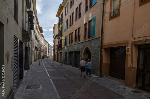 Villava, España, 21/09/2018 : View of the streets of Villava © Josebatm