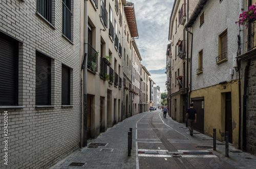 Fototapeta Naklejka Na Ścianę i Meble -  Villava, España, 21/09/2018 : View of the streets of Villava