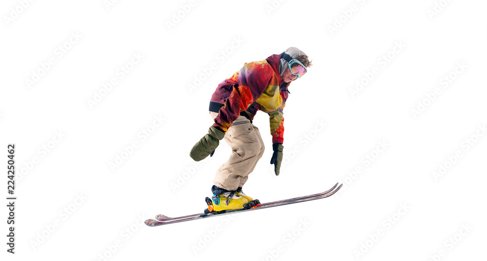 Skiing isolated Skiing isolated