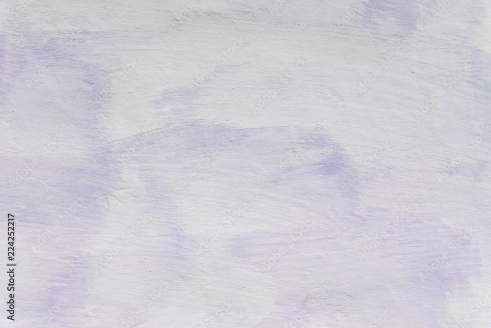 Fototapeta premium Adobe wall whitewashed by lime, white and violet color, textured background in retro style, closeup