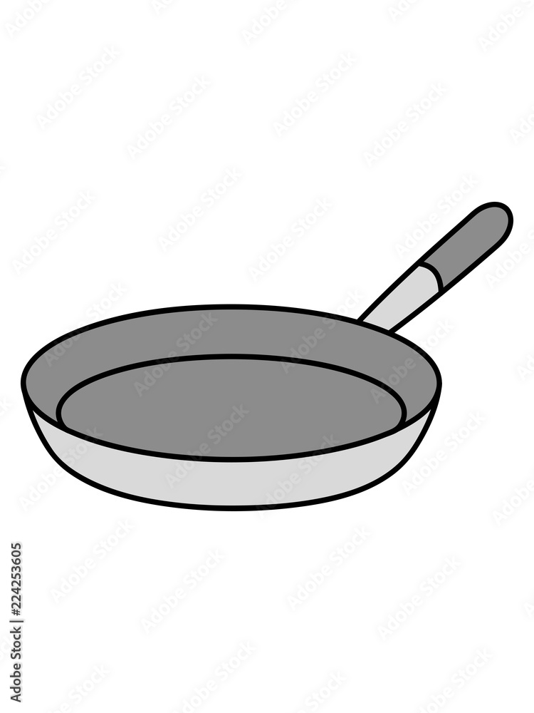 köchin grillen essen lecker hunger kochen braten chef koch schürze küche  frühstück pfanne comic cartoon clipart Stock-Illustration | Adobe Stock
