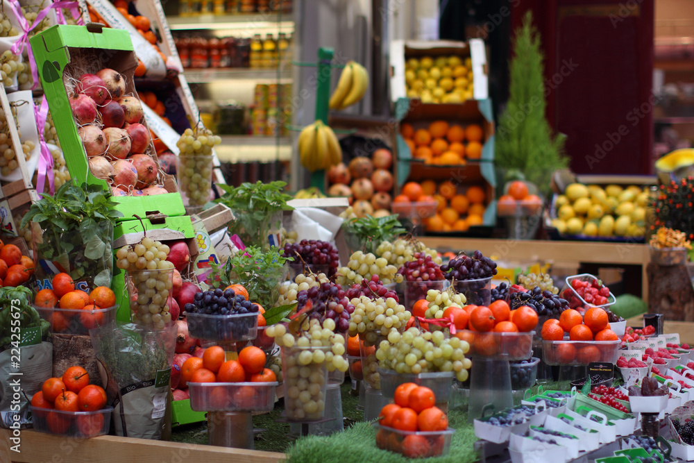 Fruits shop in Montmartre, Paris
