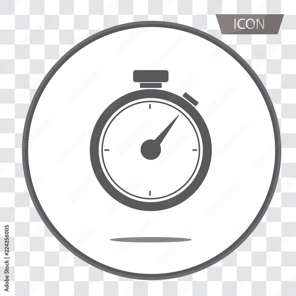 Stopwatch vector icon isolated on white background. Stopwatch vector icon isolated on white background.