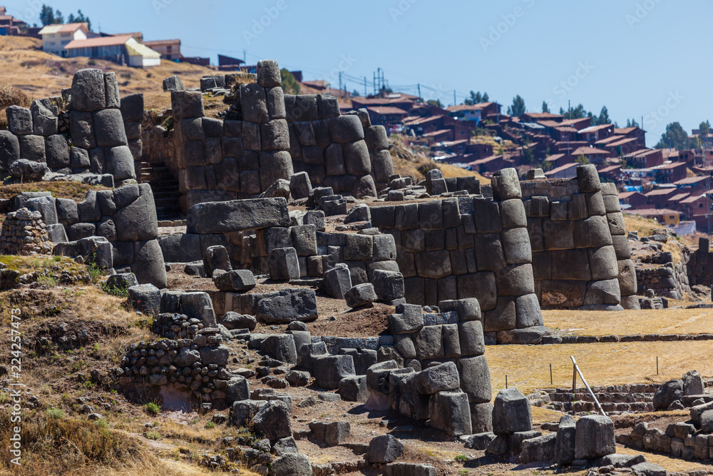 Archaeological field of Sacsayhuaman, Cusco, Peru Archaeological field of Sacsayhuaman, Cusco, Peru