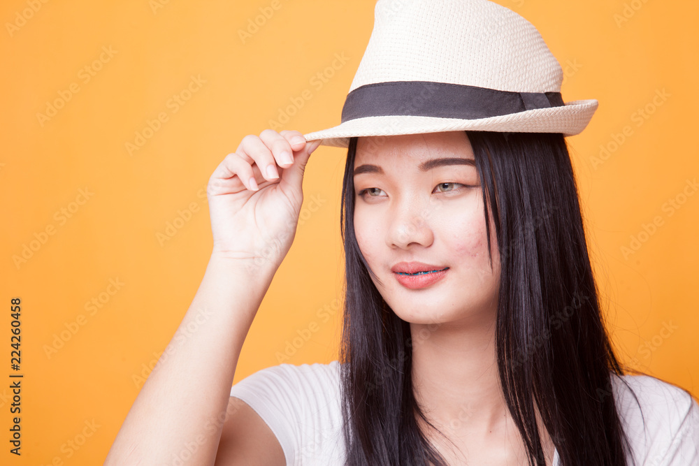 Portrait of beautiful young Asian woman. Portrait of beautiful young Asian woman.