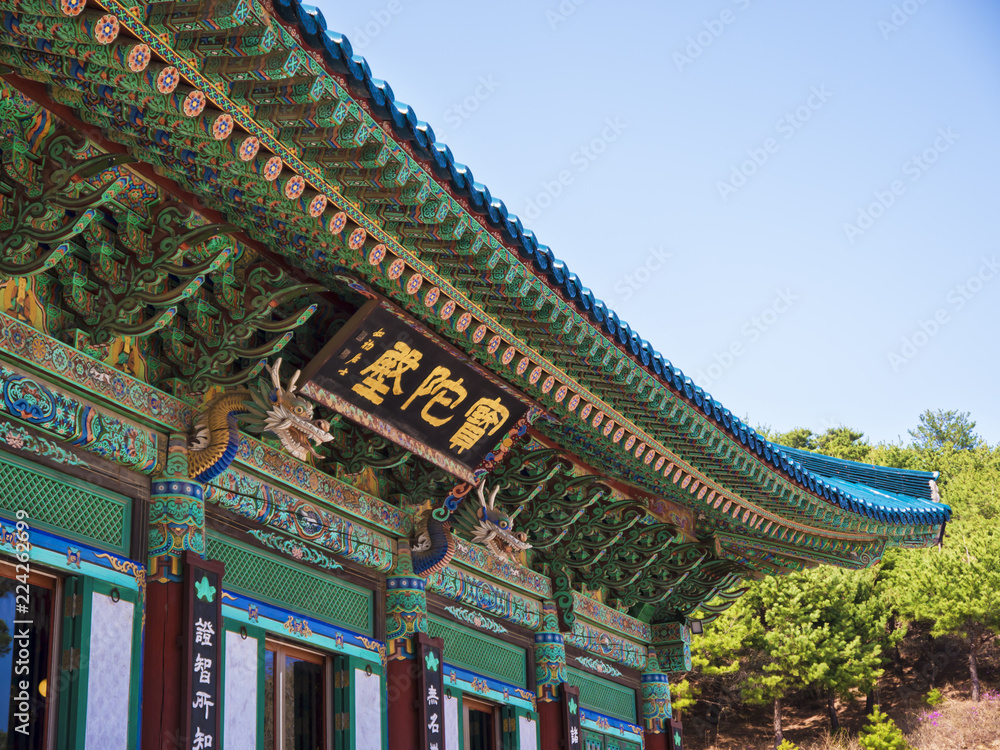 Traditional korean house in Naksansa temple, South Korea