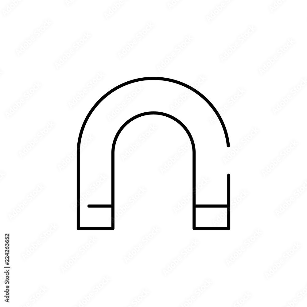 magnet icon. Element of construction for mobile concept and web apps illustration. Thin line icon for website design and development, app development magnet icon. Element of construction for mobile concept and web apps illustration. Thin line icon for website design and development, app development