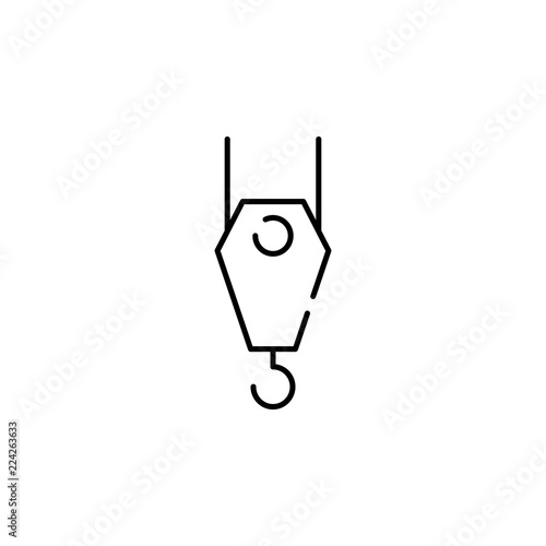 crane icon. Element of construction for mobile concept and web apps illustration. Thin line icon for website design and development, app development