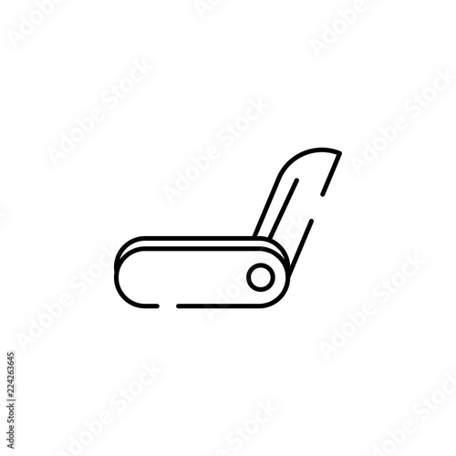 jackknife icon. Element of construction for mobile concept and web apps illustration. Thin line icon for website design and development, app development