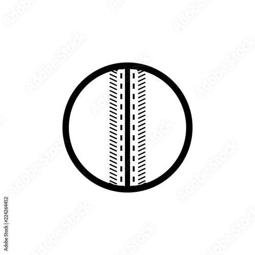 Ball for cricket icon. Element of balls icon for mobile concept and web apps. Detailed Ball for cricket icon can be used for web and mobile