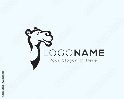 Head camel logo art