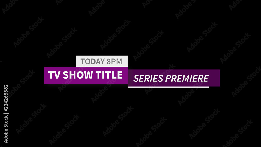 Broadcast TV Title Stock 템플릿 | Adobe Stock