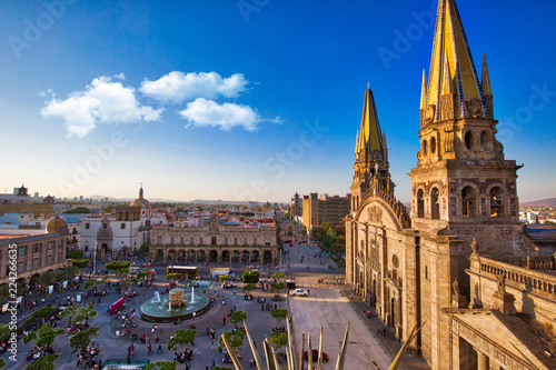 Fotografía Guadalajara, Jalisc, Mexico-20 April, 2018: Central Landmark Cathedral (Cathedra