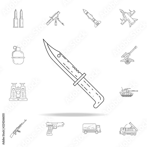 military knife icon. Army icons universal set for web and mobile