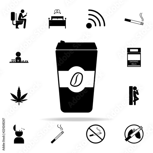plenty of coffee icon. Bad habbits icons universal set for web and mobile