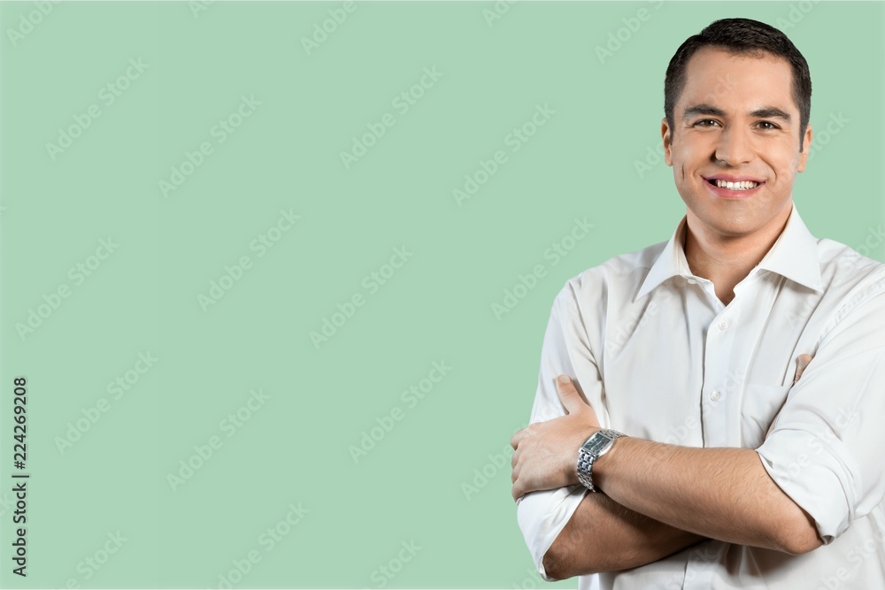 Confident businessman with crossed arms Confident businessman with crossed arms