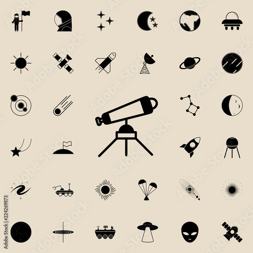 telescope icon. Space icons universal set for web and mobile
