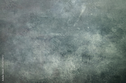 Gray grungy canvas background or texture