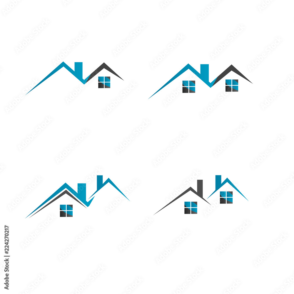 real estate logo house roof design vector real estate logo house roof design vector