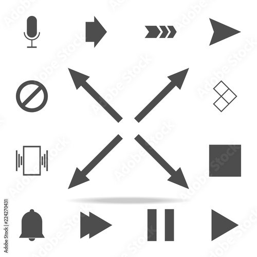 arrows in different directions icon. web icons universal set for web and mobile