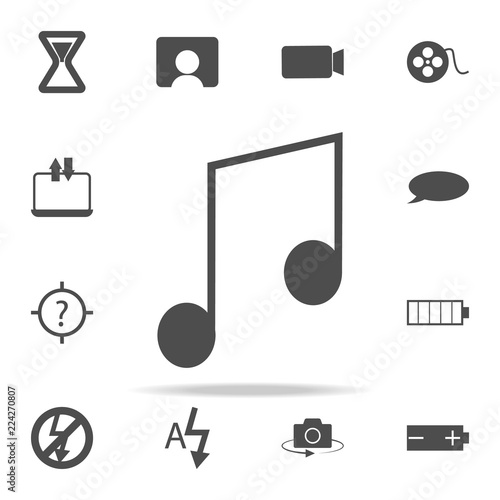 musical note icon. web icons universal set for web and mobile