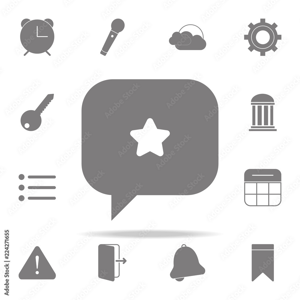 star in message icon. web icons universal set for web and mobile star in message icon. web icons universal set for web and mobile