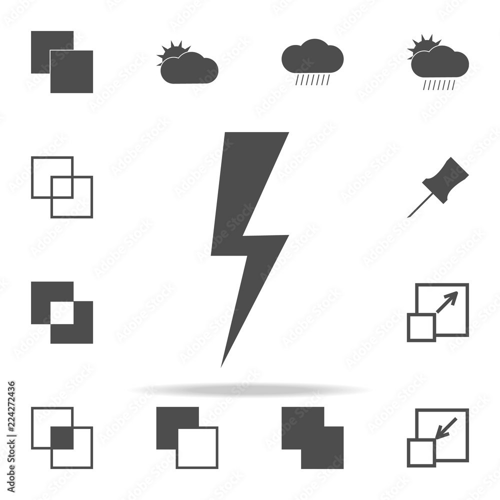 sign of lightning icon. web icons universal set for web and mobile sign of lightning icon. web icons universal set for web and mobile