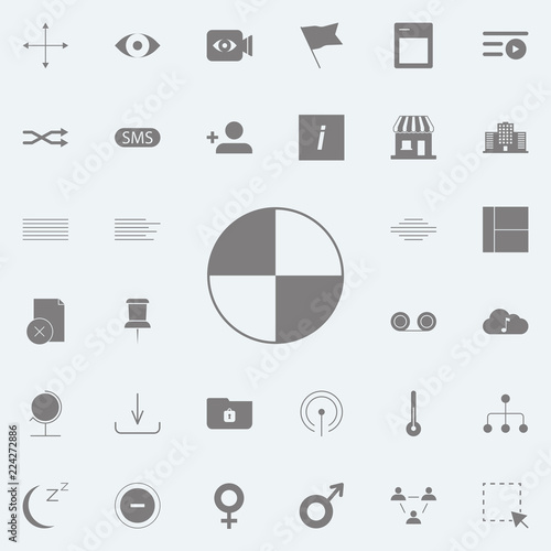 Pie Chart  icon. web icons universal set for web and mobile photo