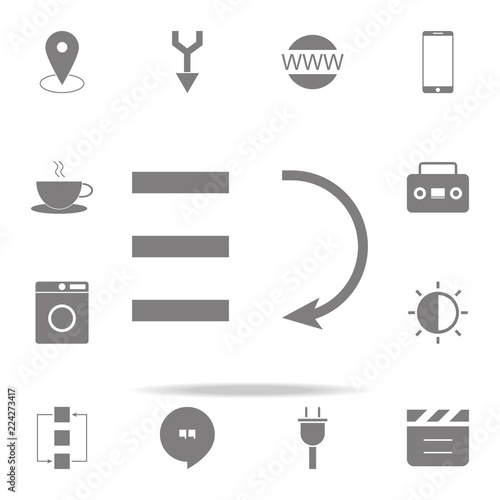 bars graphic descending icon. web icons universal set for web and mobile