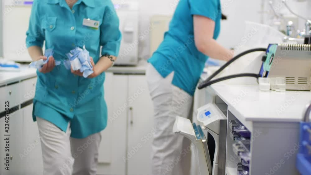 Two female persons casual working together in the medical laboratory
