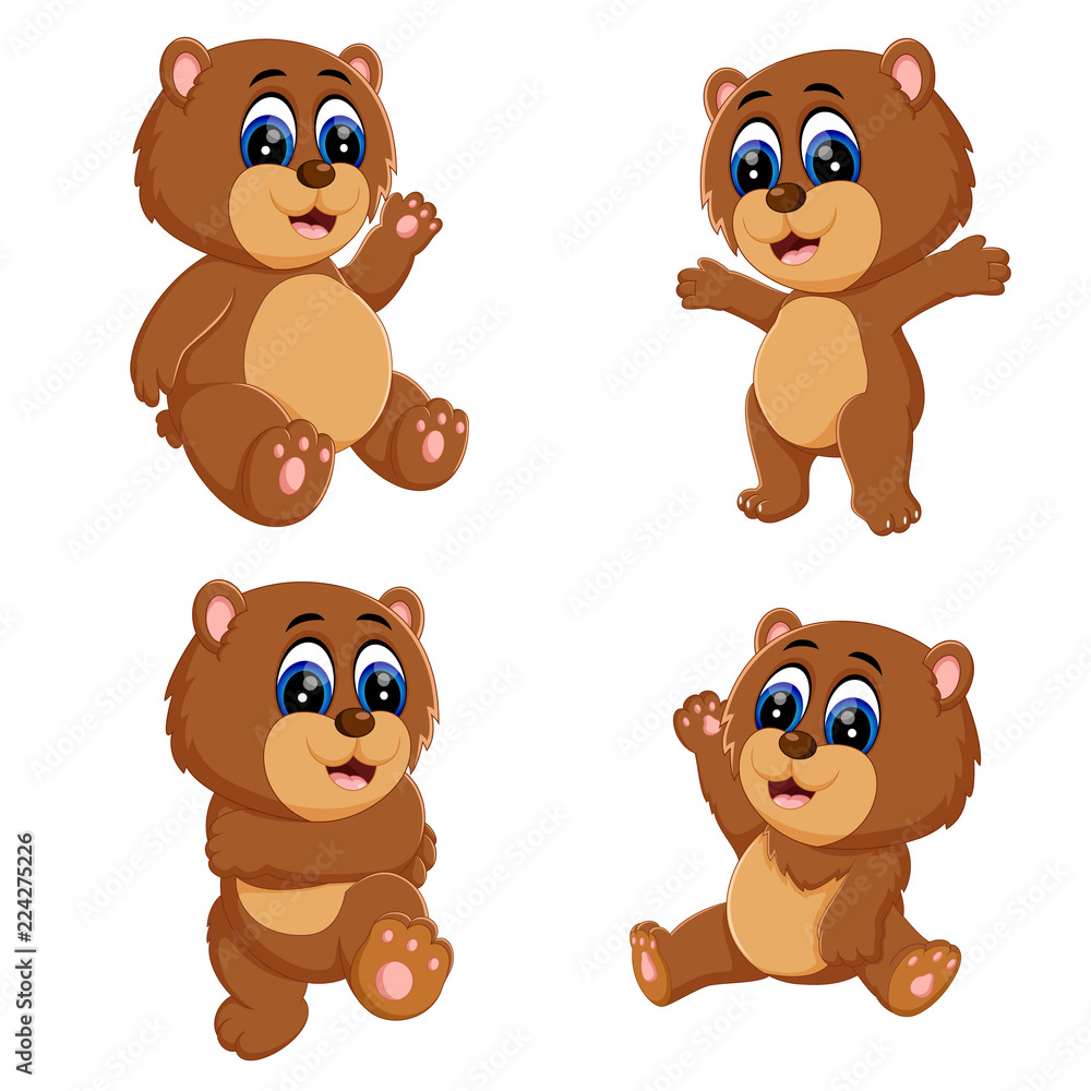 the collection of the funny baby bear with the different posing
the collection of the funny baby bear with the different posing