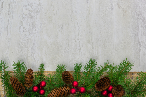 Holiday border along the bottom side with copy space