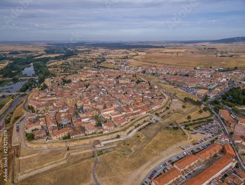 Εκτύπωση καμβά Ciudad Rodrigo Spanish Fortress town aerial panorama