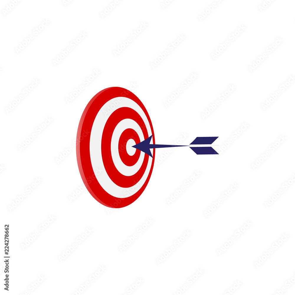 Target icon logo design for business or sport with arrow symbol. Goal Logo, element for web, mobile or print. Target icon logo design for business or sport with arrow symbol. Goal Logo, element for web, mobile or print.