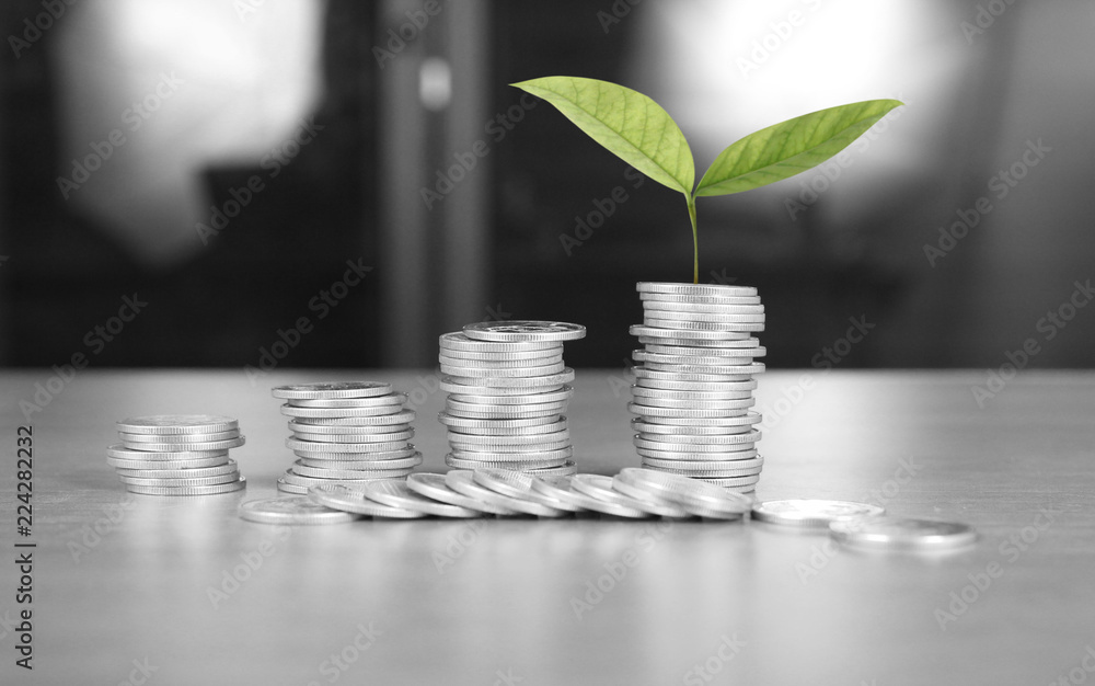 coins stock finance and business concept coins stock finance and business concept