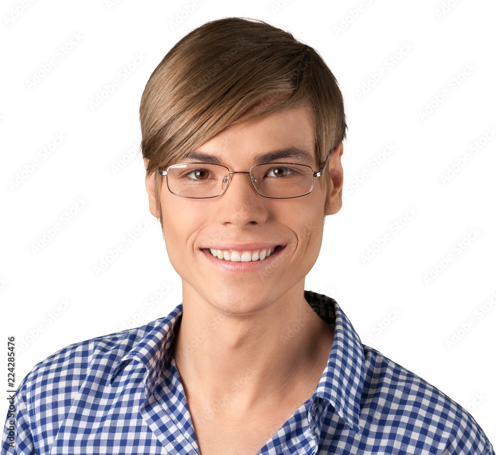 Portrait of a Smiling Young Man