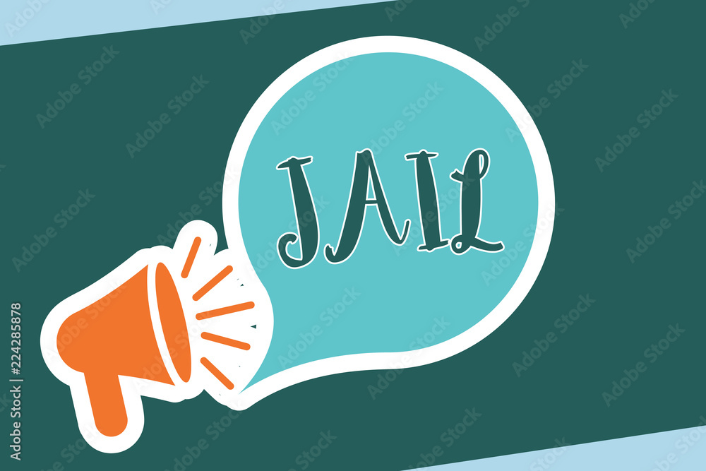 Word writing text Jail. Business concept for Place for the confinement of people accused and convicted of a crime. Word writing text Jail. Business concept for Place for the confinement of people accused and convicted of a crime.