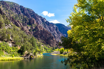 Fotobehang Canyon Gunnison rivier door Black Canyon  © Martha Marks