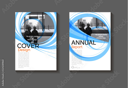 blue template layout cover abstract background design modern book,annual report, magazine and flyer Vector a4