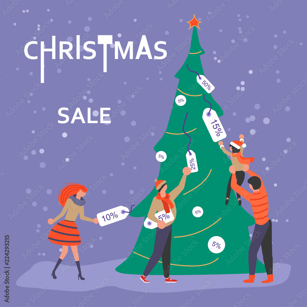 Square Banner for Christmas sale Square Banner for Christmas sale