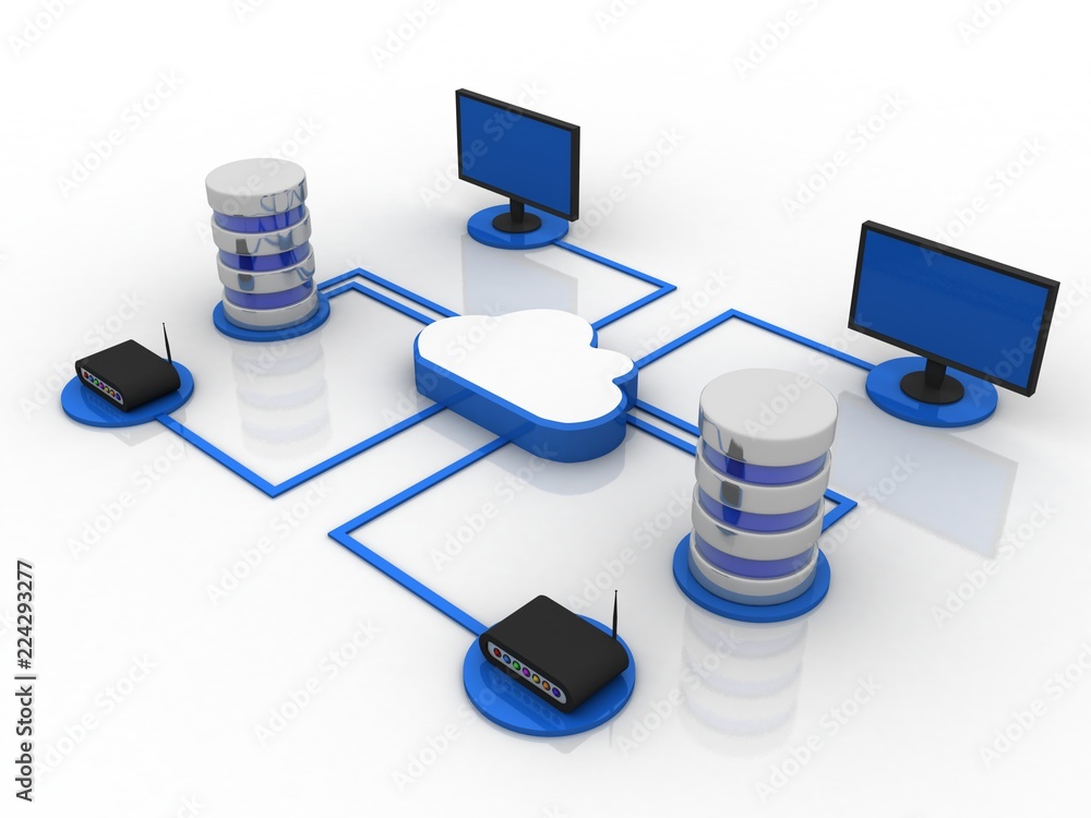 3d rendering Cloud computing
3d rendering Cloud computing