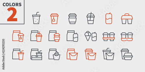 Take Out UI Pixel Perfect Well-crafted Vector Thin Line Icons 48x48 Ready for 24x24 Grid for Web Graphics and Apps with Editable Stroke. Simple Minimal Pictogram Part 3-3