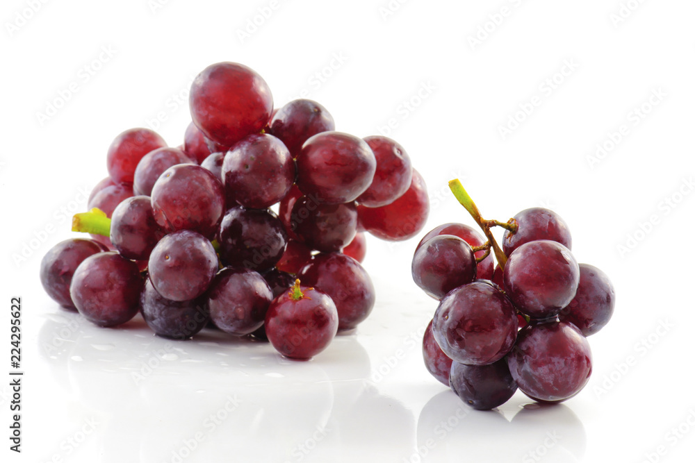 fresh grape isolated on white background