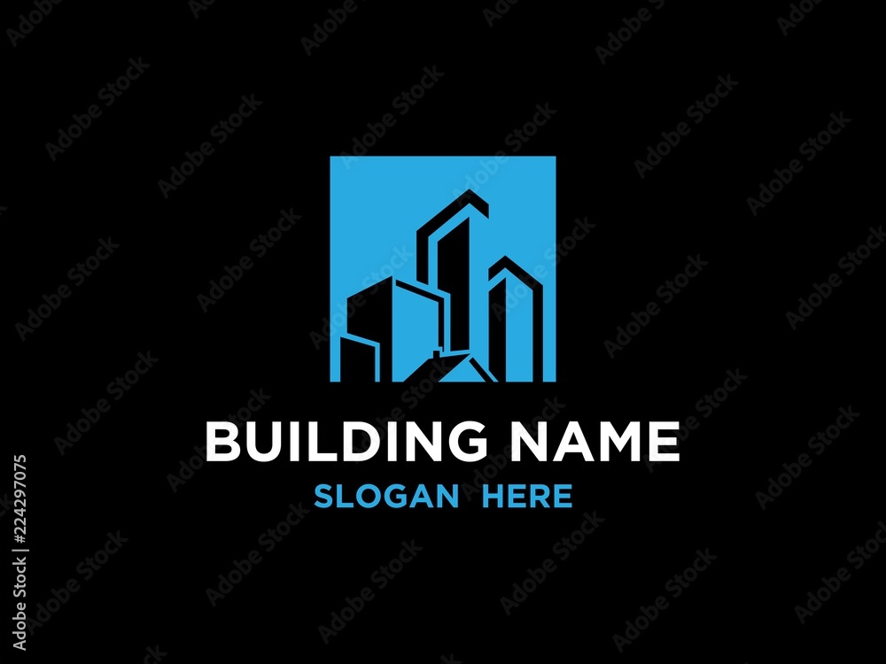 Real Estate Logo, Creative House Logo Collection, Abstract Buildings Logo. Vector Illustrator 