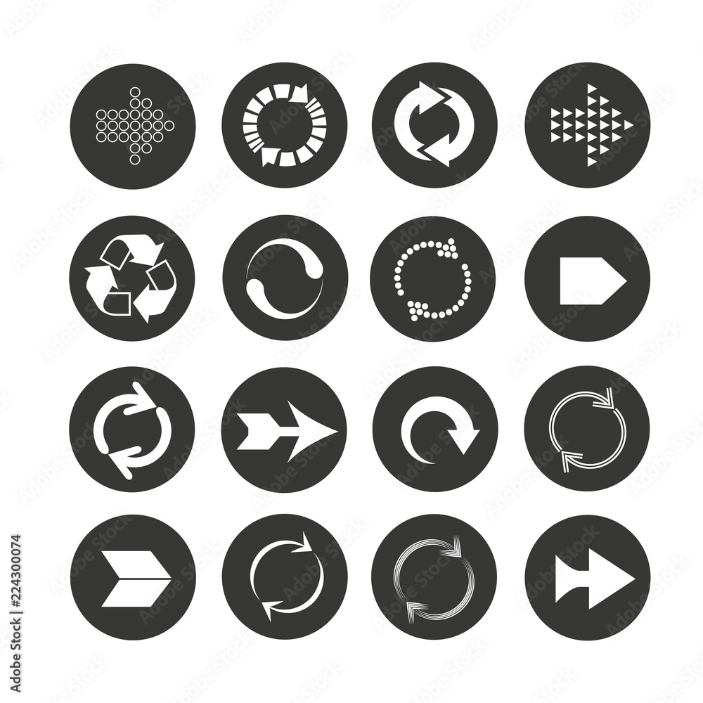 arrow icon set in circle buttons arrow icon set in circle buttons