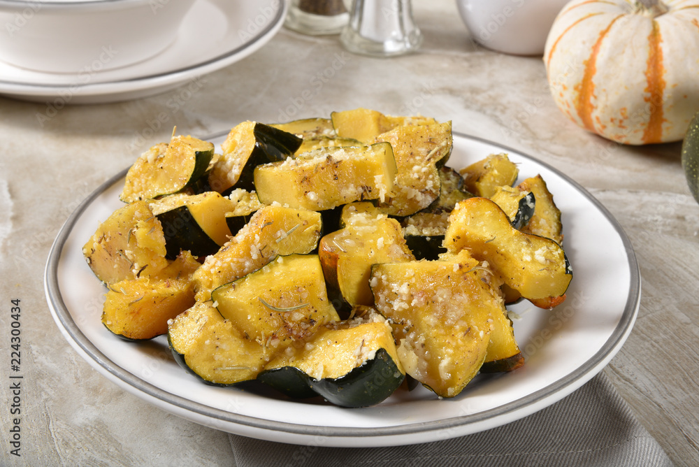 Parmesan Roasted Acorn Squash Parmesan Roasted Acorn Squash