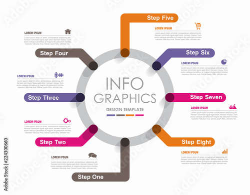 Infographic design template with place for your text. Vector illustration.